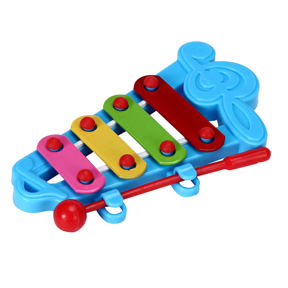 2 farver 4- noder visdom udvikling-instrumenter musicals legetøj 1x baby kid 4- noder med pind