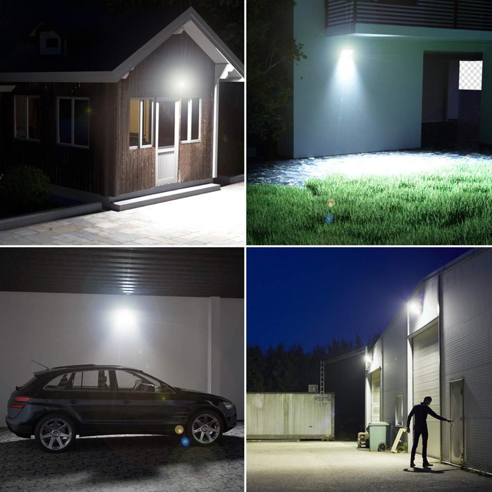 Eslas Led Floodlight 10W 20W Outdoor Spotlight With Motion Sensor AC 220V Waterproof IP65 LED PIR Reflector Projector for Garden