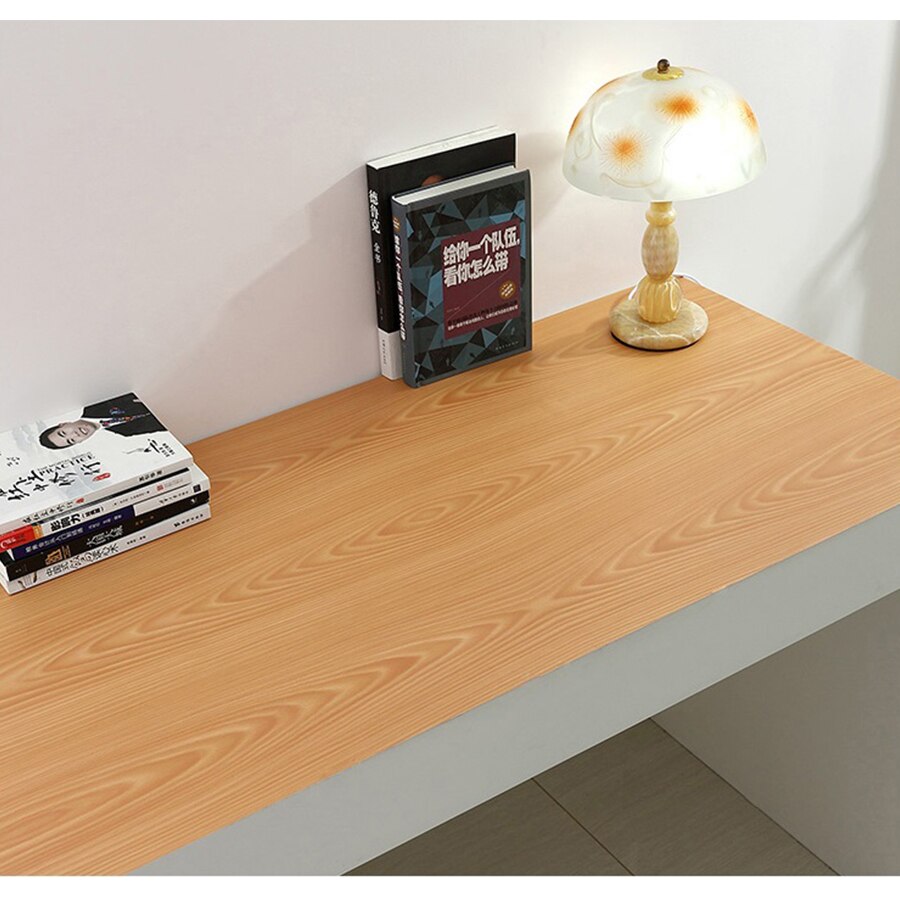 Vinyl PVC Selbst Klebe Tapete Wohnkultur Möbel Renovierung Küche Schrank Schrank Wasserdichte Holzmaserung Zauberstab Aufkleber
