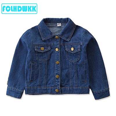 Spring Autumn Infant Kids Baby Girls Denim Jacket Outfits Leopard Print Long Sleeve Coat Outfits 2-7Y Jean Jackets: STYLE4 / 3T