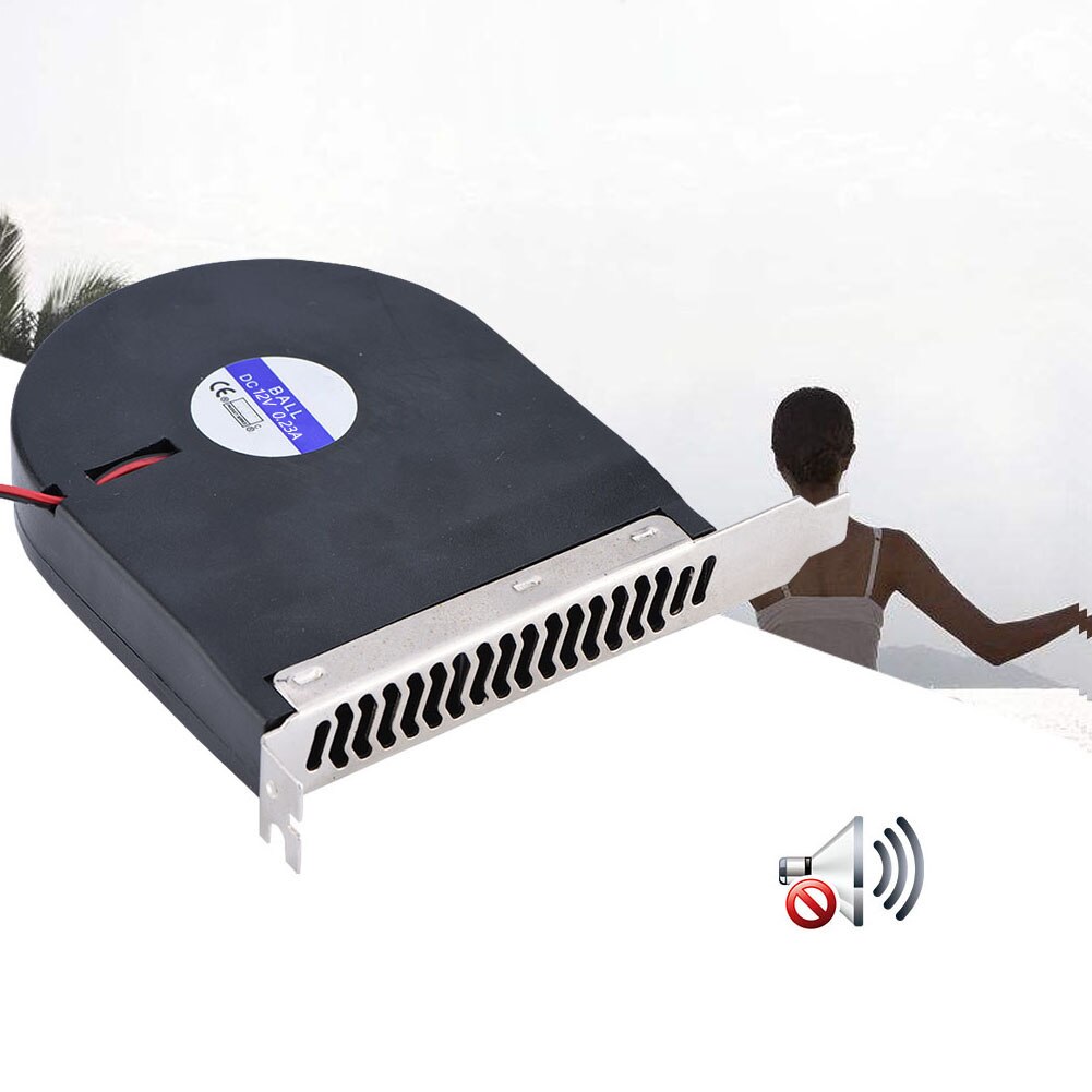 12V PCI Lüfter Mini 4 Pins System PCI Slot Gebläse Doppel Stecker CPU Fall DC Lüfter Computer chassis Abgas Turbo Fan