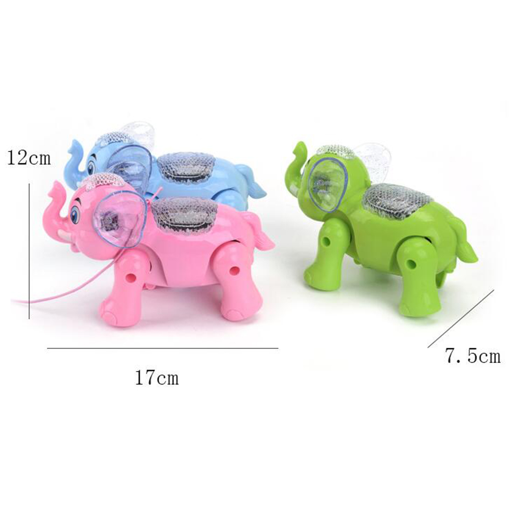 Funny Electronic Pets Kids Toy Cute Animals Musical Lighting Walking Elephant Animal with Leash Kids Toys for children Xmas