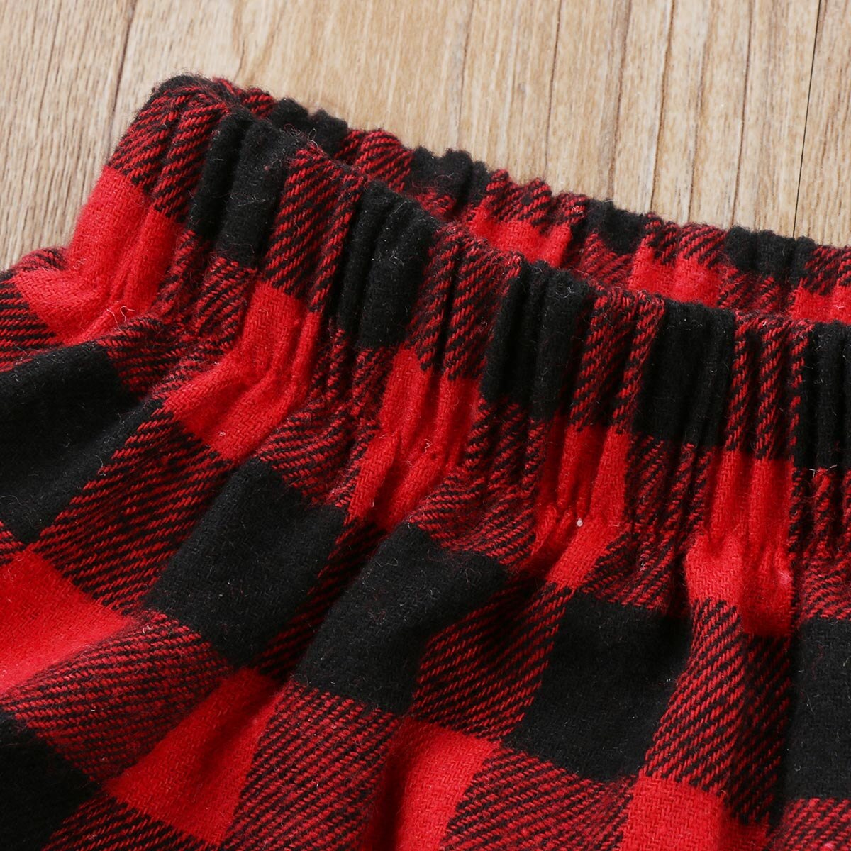 2Pcs Plaid Skirts Newborn Baby Girls Plaid Skirt Outfits Clothes Red