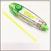 Kawaii high lighter liner tryk prik type dekorativt korrektion tape gør det selv dagbog planlægger klistermærke kontor papirvarer skole korrektor: Lysegrøn
