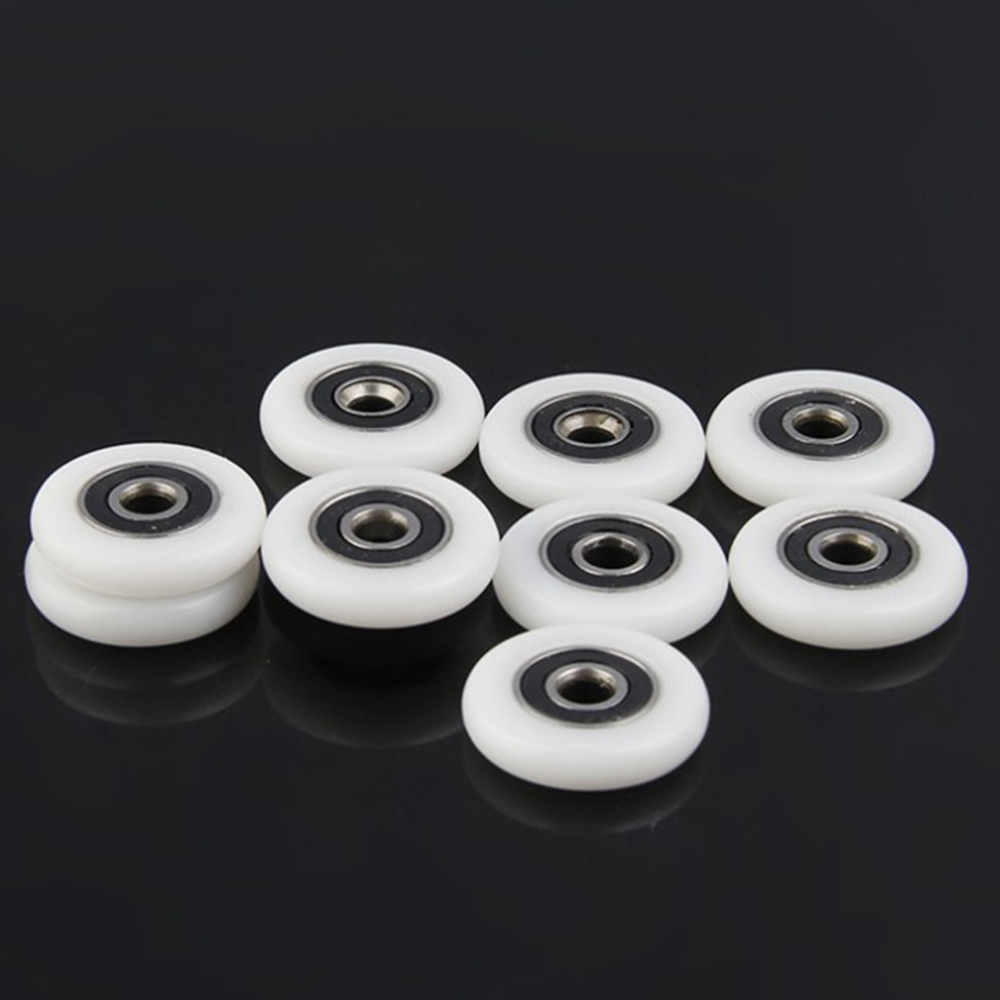 10Pcs 23Mm 25Mm 27Mm Bad Kast Slide Deur Wiel Garderobe Douche Lager Roller Vervanging Abs badkamer Gate Accessoires