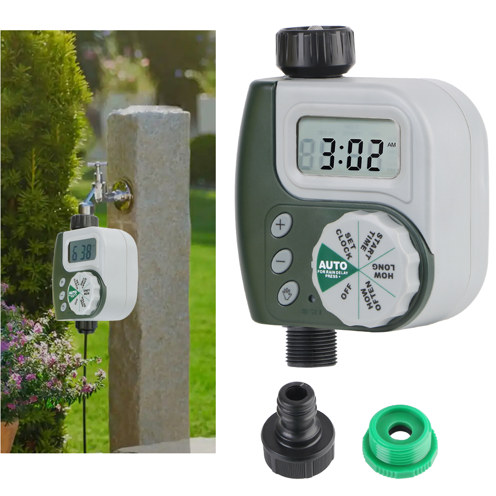 ​Automatic Dial Controller LCD Screen Irrigation Timer Garden Watering Timer Digital Clock Multiple Program Intelligent
