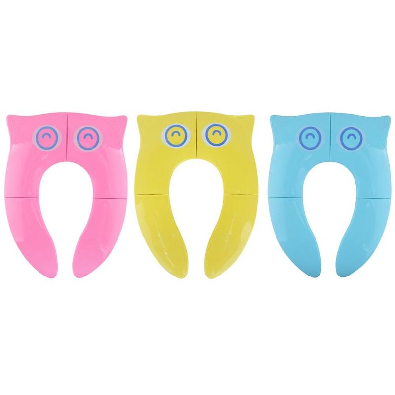 Plegable bebé protector para asiento de inodoro niños asiento de entrenamiento para el baño niños olla cojín Silla de viaje al aire libre mamá accesorios para cuidado de bebés
