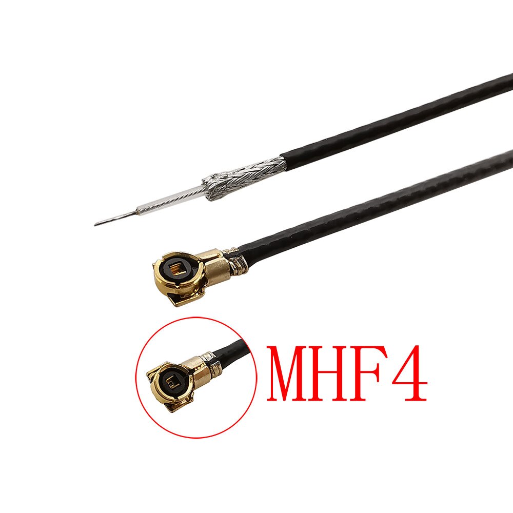 Connecteur IPEX MHF4 IPX U.fl femelle Jack Pigtail 0.81mm, Extension de câble pour Interface NGFF, carte sans fil, antennes WiFi, 5 pièces