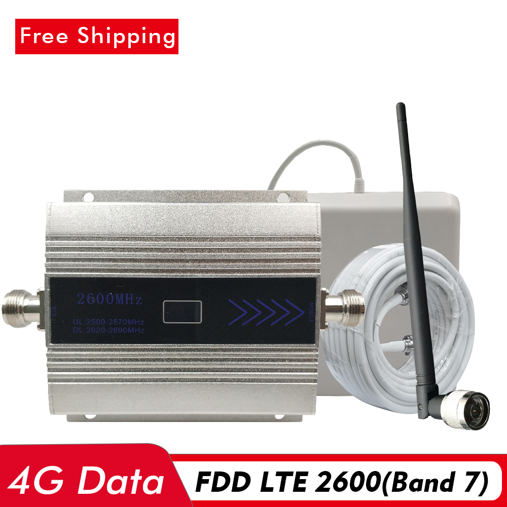 4g signal repeater fdd lte 2600( bånd 7)  mobiltelefon signal booster 4g netværks data lte 2600 mobil signal forstærker sæt sæt  #13m