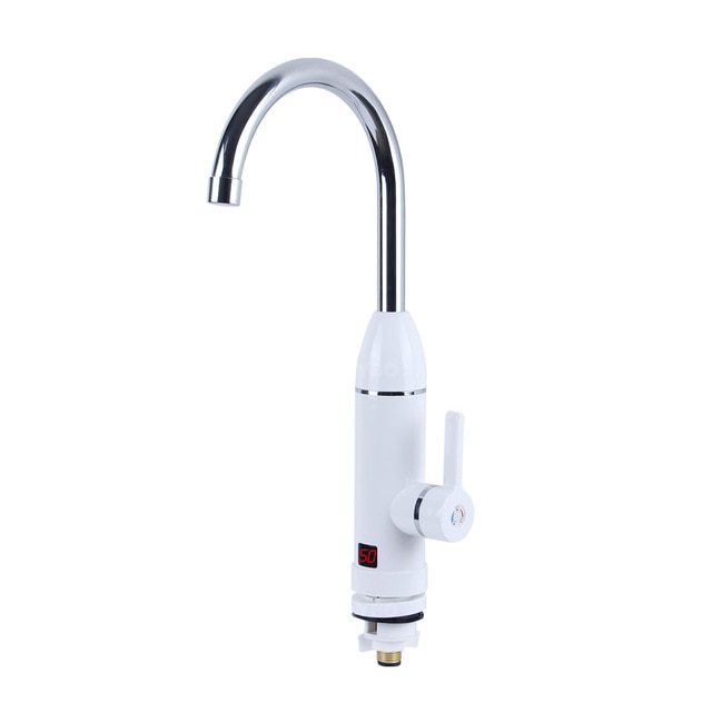 3000W chauffe-eau cuisine robinet instantané électrique chauffe-eau sans réservoir LED numérique pour cuisine froide chaude double usage: Ua Plug