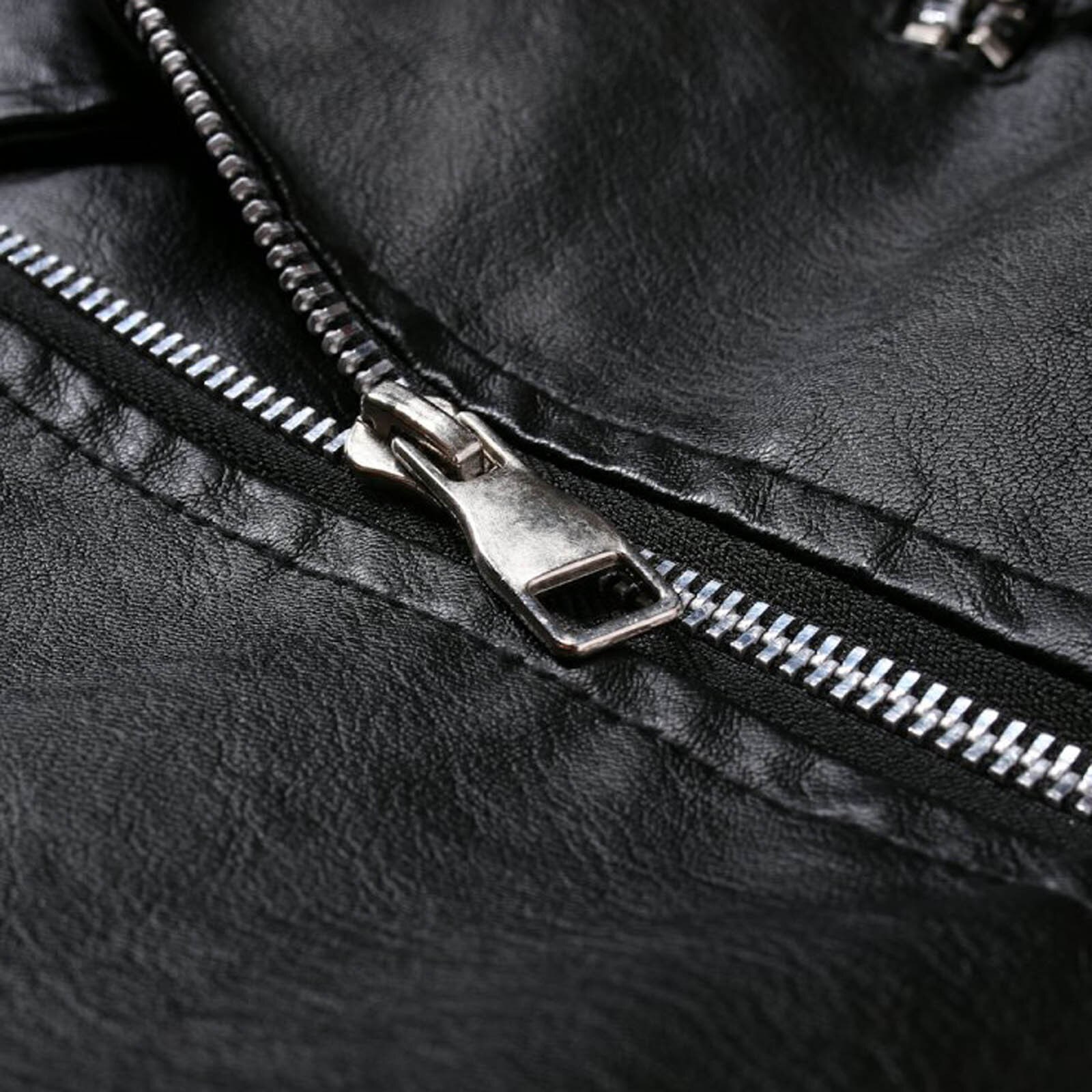 Mannen Motorjacks Winter Verdikking Warm Casual Jas Effen Kleur Mode Retro Jacket Uitloper Slim Waterdichte Tops Kleding