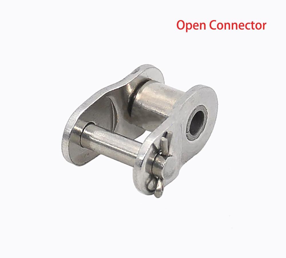 1 szt. 06B-1 łańcuch rolkowy poziom 9.525mm stal nierdzewna przemysłowy łańcuch transmisyjny/łącznik robić łańcuszka: Open złącze