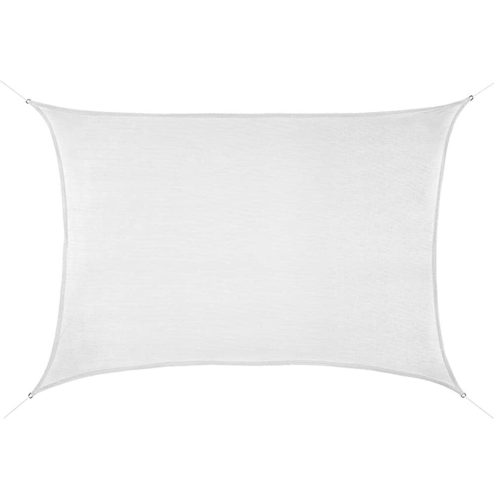 Luifel Camping Patio Waterproof Zonnebrandcrème Tent Tuin Zonnescherm Onderdak Zeil Voor Tuin Outdoor Camping Strand Zwembad Luifel Tent: WHITE
