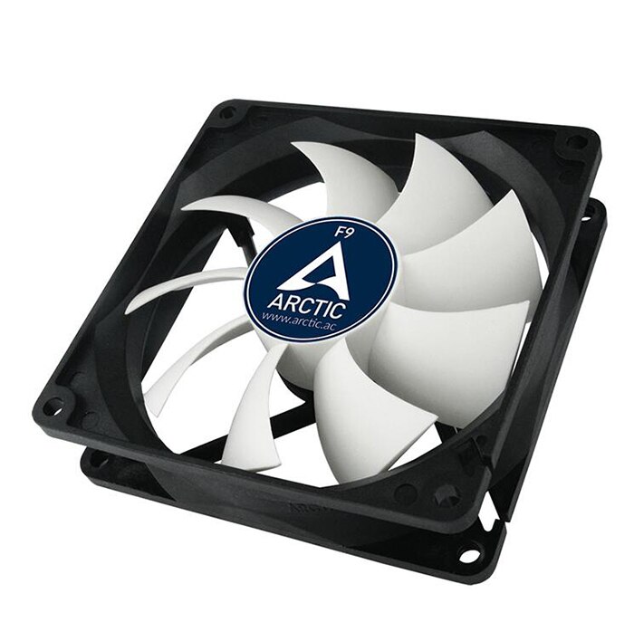 Arctic  f9 cpu radiator datorväska 9cm fläkt tyst 3- stifts sockel fdb 1800 rpm vätskelager kylare master 90mm
