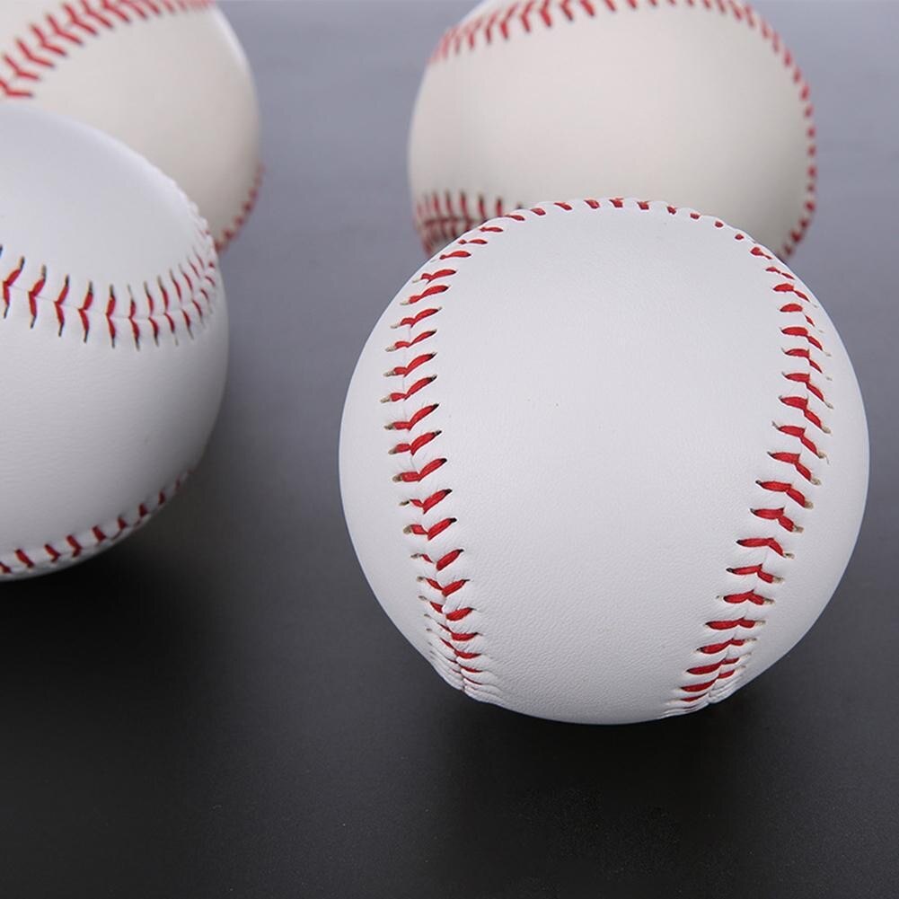 8cm 9 Handmade Bolas De Beisebol PVC Borracha Macia Interna Para Crianças Exercício Bolas de PLUTÔNIO Superior Formação Bola De Beisebol Softball Baseball ba A8M9