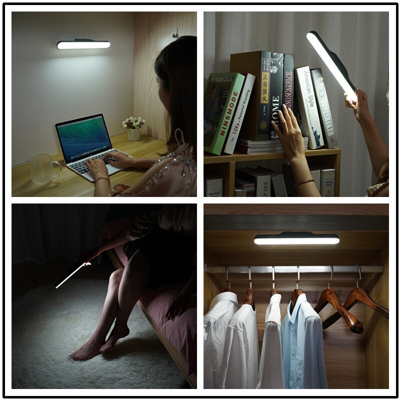 LED machen-hoch Lampe Licht USB Augenschutz Wiederaufladbare Tragbare Hängende Magnetische Lampe berühren Schalter Spiegel Licht Selfie Licht