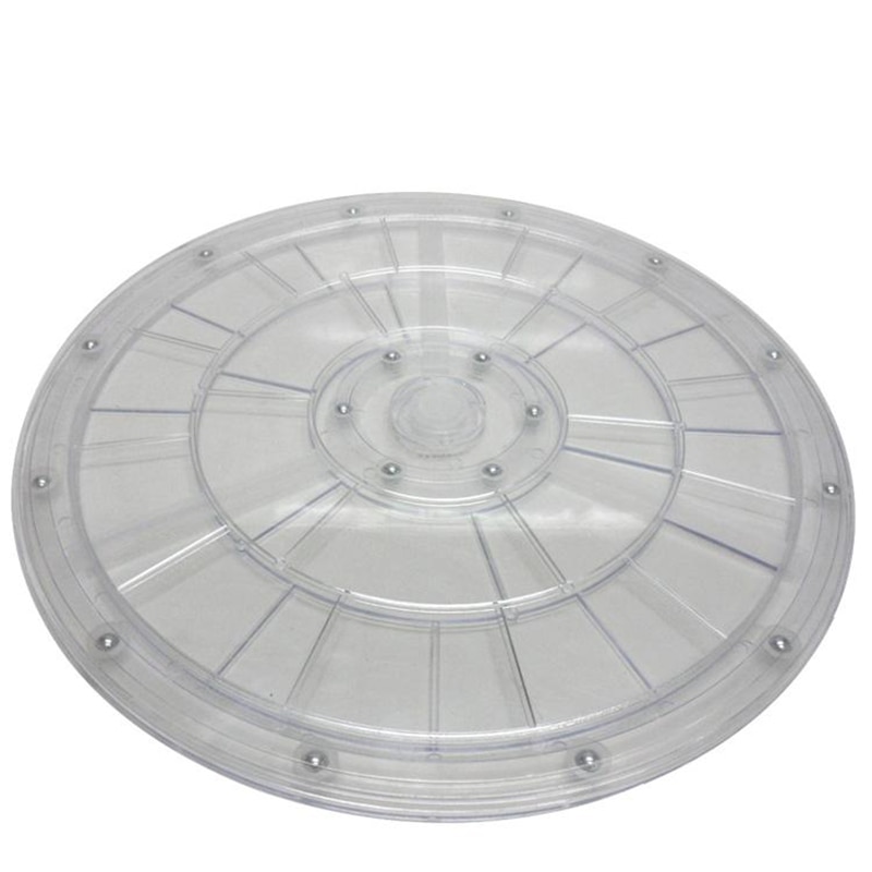 Direkte salg ægte 20cm 8 tommer den roterende base akryl gennemsigtig plast drejeskive rotation display tilbehør manual