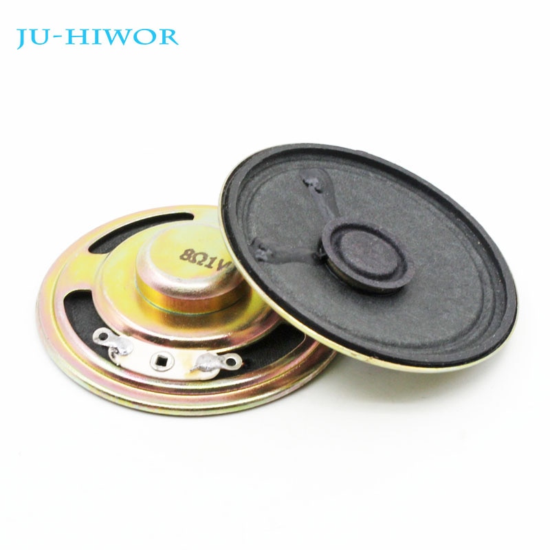 2pcs 8 Ohm 1W 50MM Loudspeaker Cone Paper Cap Speaker Internal Magnetic 18MM Magnet Height 13MM