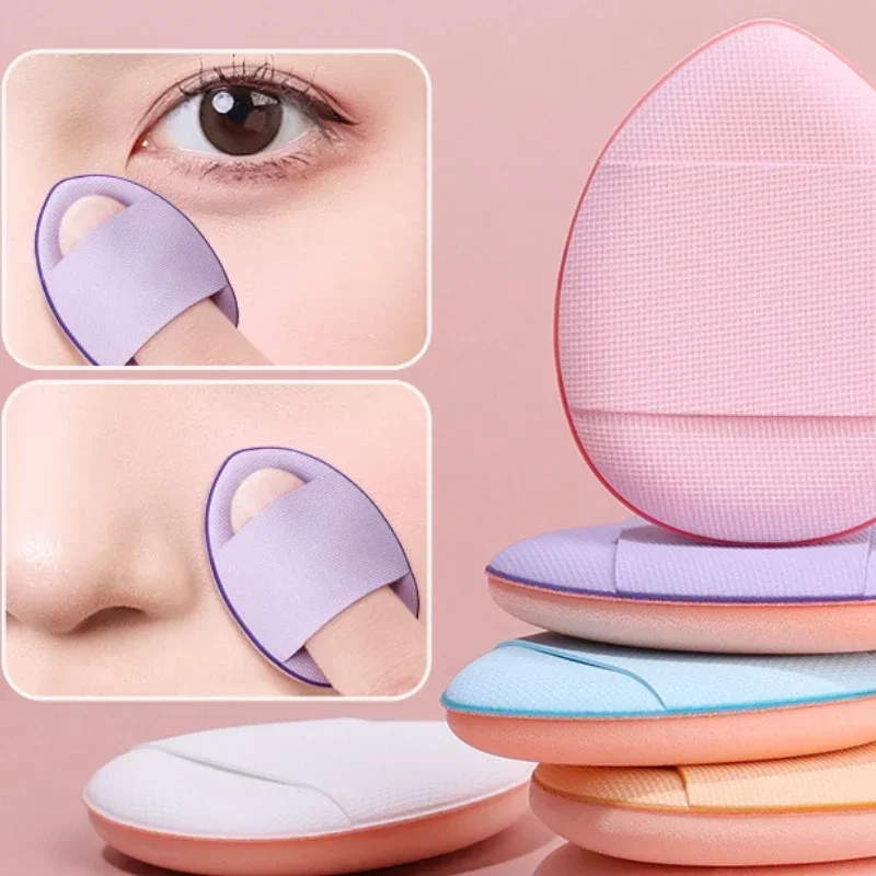 Puff bilden 6 Stück Mini-Finger-Puder-Schwamm für Stiftung, wiederverwendbar, verlieren Puderquaste, geeignet für Damen-machen-hoch, funktionelles Werkzeug