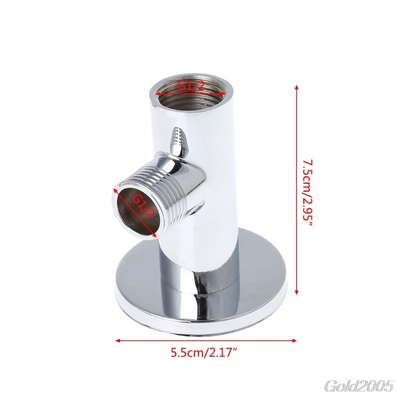 Chrome Douche Arm Flens Houder Messing Slang Connector Wall Mount Zuignap G25 Rental &amp;