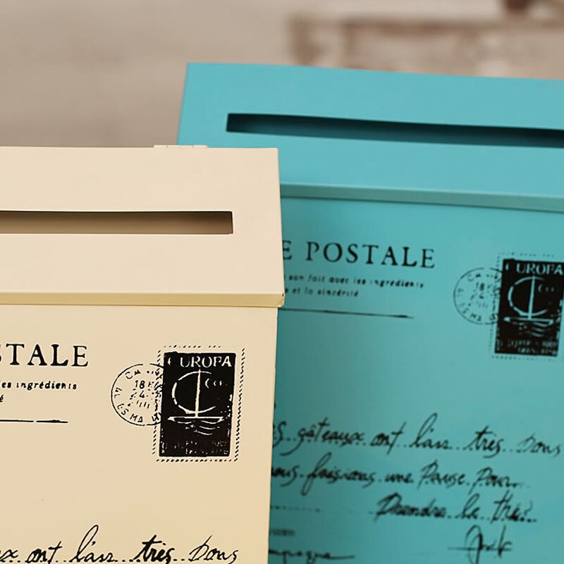 Boîte aux lettres en étain | Vintage Style américain, mur américain extérieur, boîte à lettres, décoration de jardin pour la maison