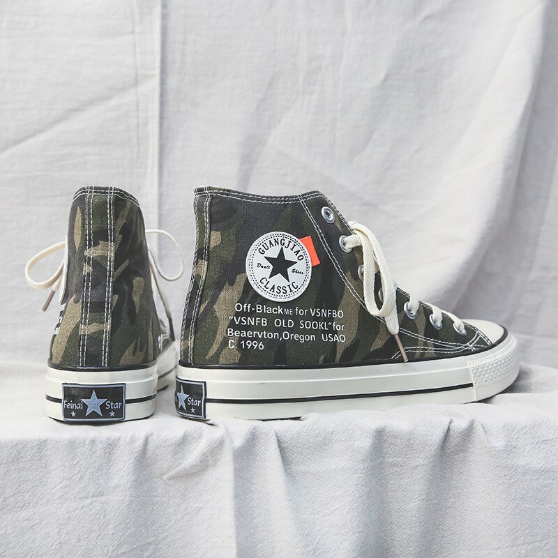 Mam Skateboarding Shoes for Hip Hop,Camouflage Canvas Shoes,Volcano Painting Casual Shoes,,Size 35-44