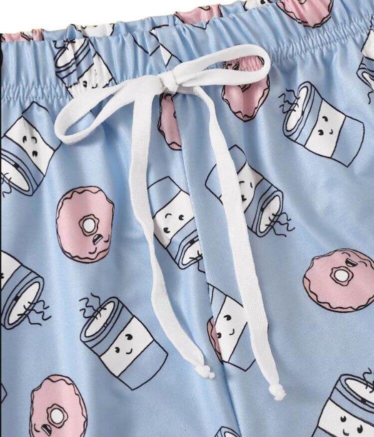 Pajama Set Sleepwear Lingerie Cute Cartoon Print Sexy Comfortable Sweet Short Sleeve пижама женская шелк пижама женская