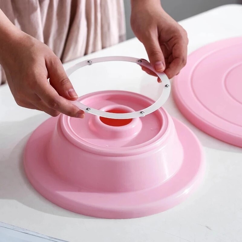 Baking DIY decorating turntable Rotating round cake decorating table Light and stable cake turntable Pastry decoration tools