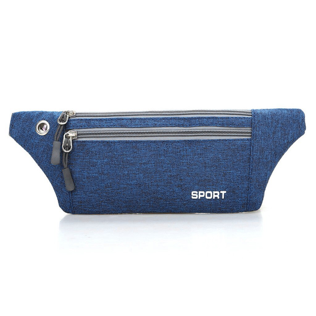 Sport Wasit Bag Men Women Fanny Pack Couple Canvas Waterproof Versaile Mult-function Belt Bag Bolso Cintura