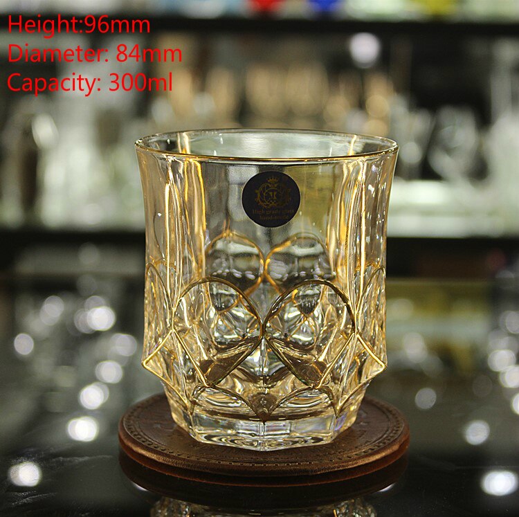 Tjekkisk boutique spor guld whisky glas krystal vin kop cann drikkeglas vaso gafas verre tjekkiske chivas vasos de cristal: Nr. . 14