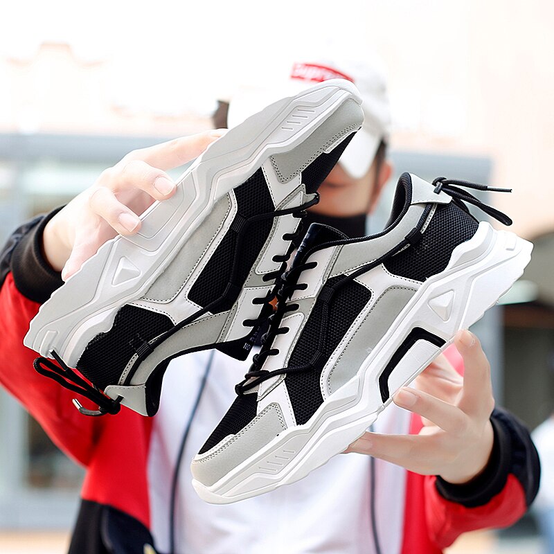 Zapatillas de primavera para Hombre Zapatos de malla informales para hombre joven zapatos de ocio calzado para hombre Zapatos cómodos transpirables 39-44