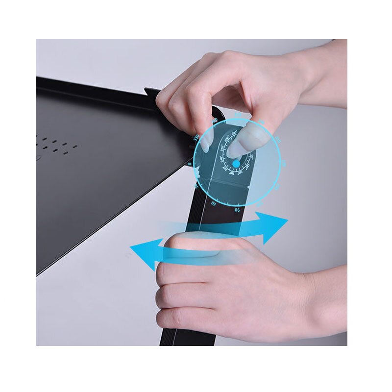 Portable Adjustable Aluminum Laptop Desk Stand Table Vented Ergonomic TV Bed laptop stand Working Office Riser Bed Sofa