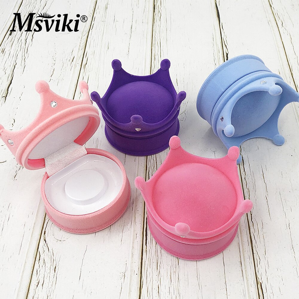 Mink Eyelashes Packaging Boxes Luxury 5D Mink Lashes Crown Case Beauty 3D False Eyelash Extension Box Vendors Makeup