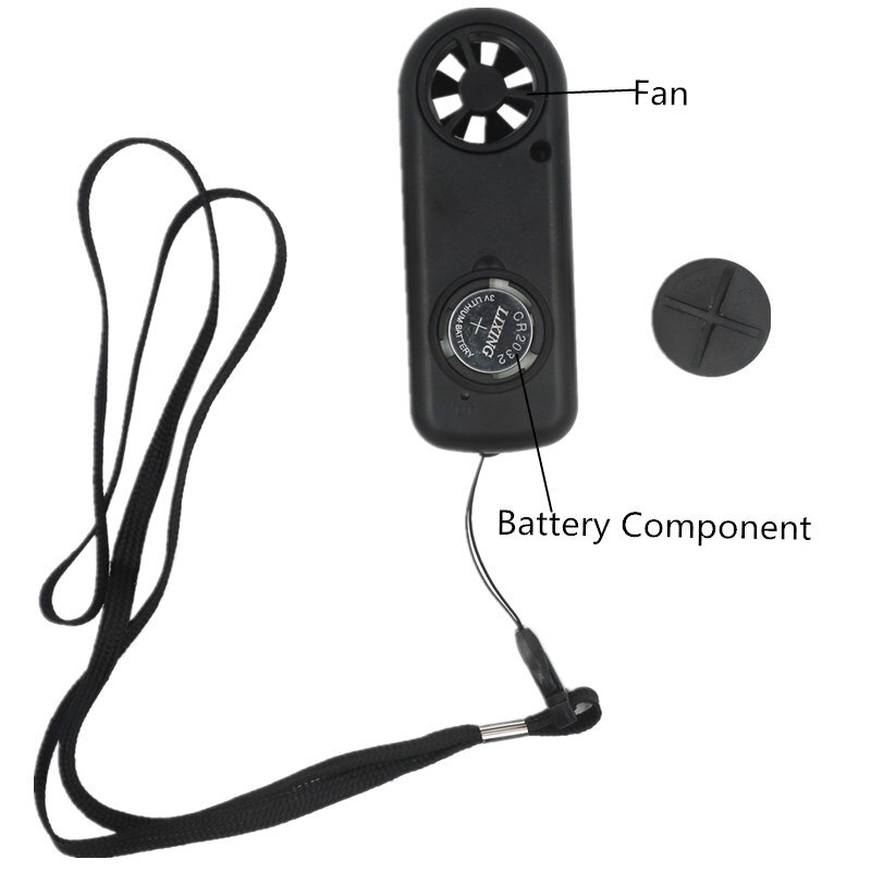 Gm816 vindmåler luft vindhastighedsmåler digitalt anemometer termometer vindhastighedsmåler vindmåler 30m/ s temp testværktøj 40% off