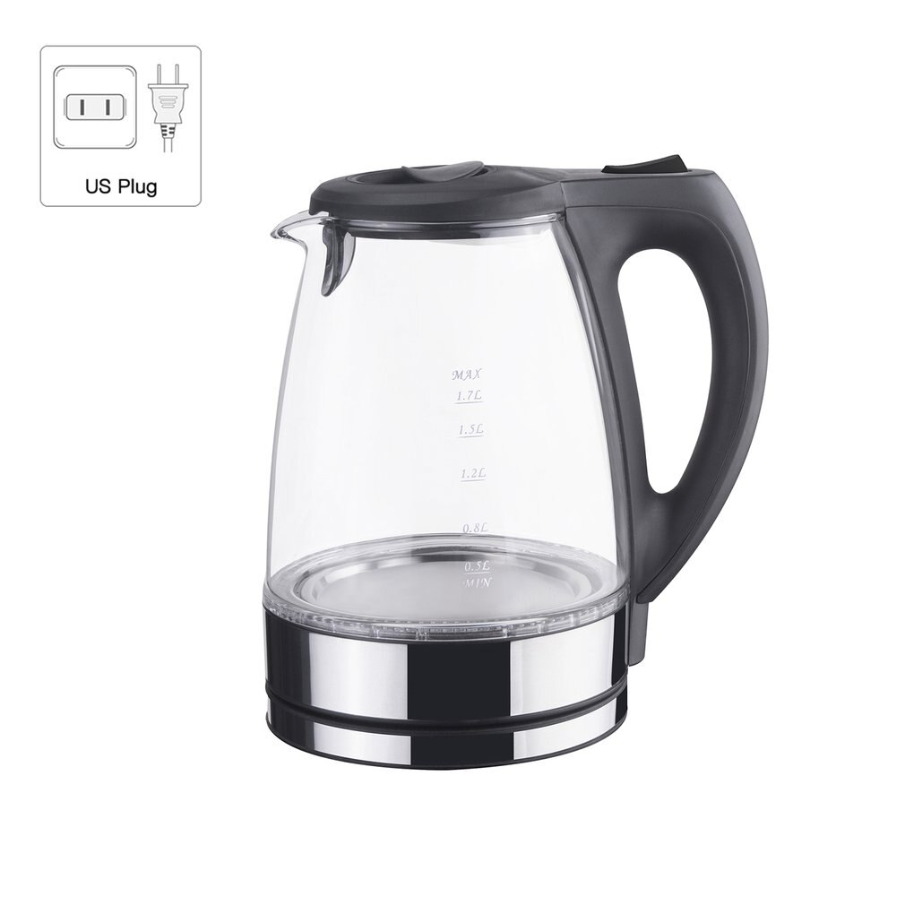 Fy-788 Glass Electric Kettle Thermostatic Kettle Smart Household Thermos Single Layer Power-off Protection with Scale: Default Title
