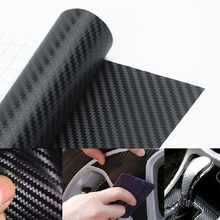 127*30cm 3D Carbon Fiber Vinyl Car Wrap Sheet Roll Film Car Stickers And Decal Motorcycle For Car Dashboard Center Console