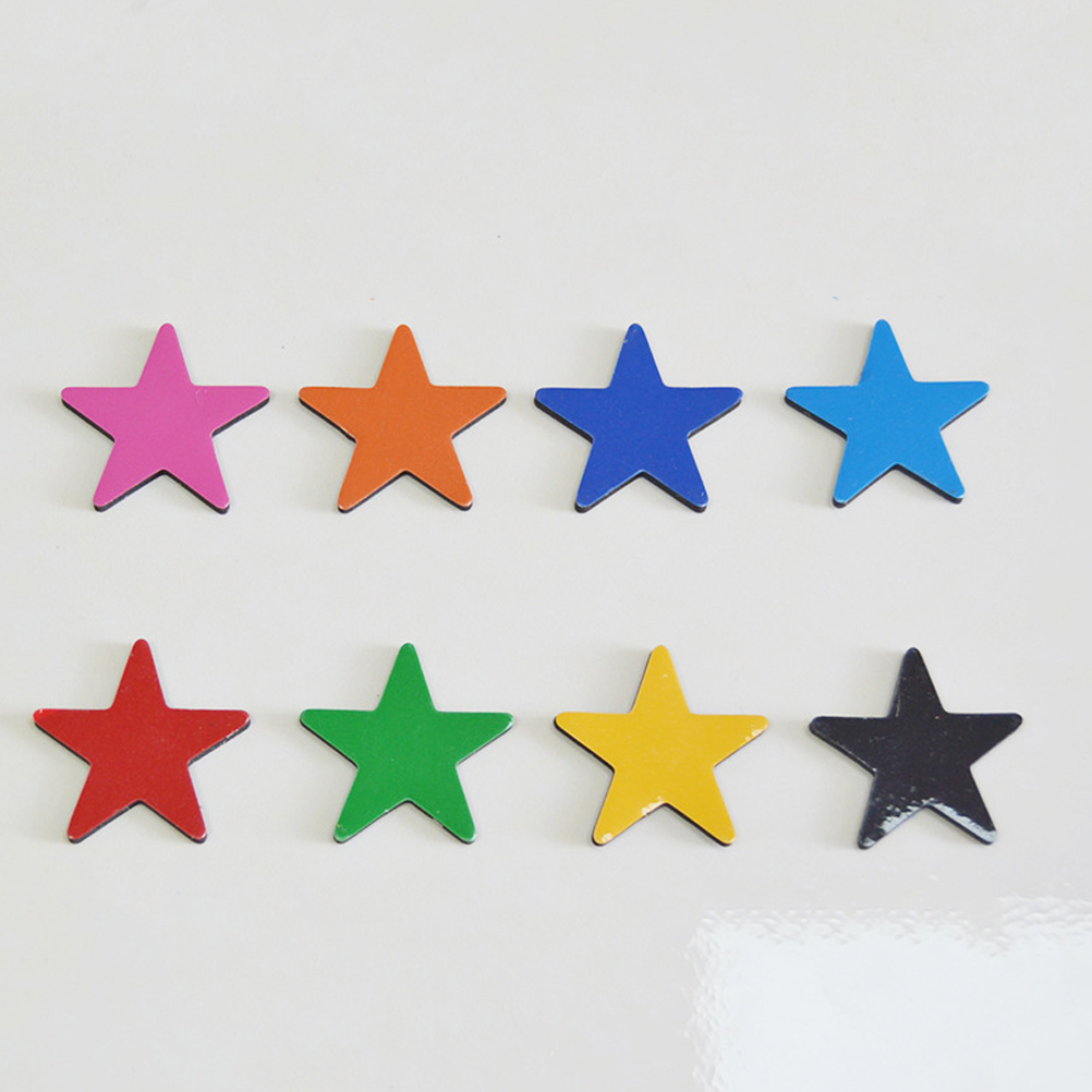 20 Stuks Ster Koelkast Decor Voor Whiteboard Grappige Schattige Kast Koelkast Creatieve Sticker Koelkast Magnetische Attractie