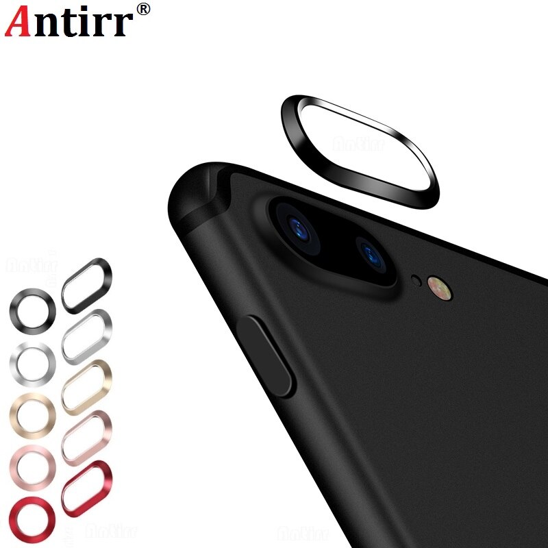 Aparat z tyłu osłona obiektywu koło metalowy pierścień folia ochronna skrzynki pokrywa ochrona zderzaka dla iphone 7 8 Plus X 4.7 5.5 odporne na zadrapania