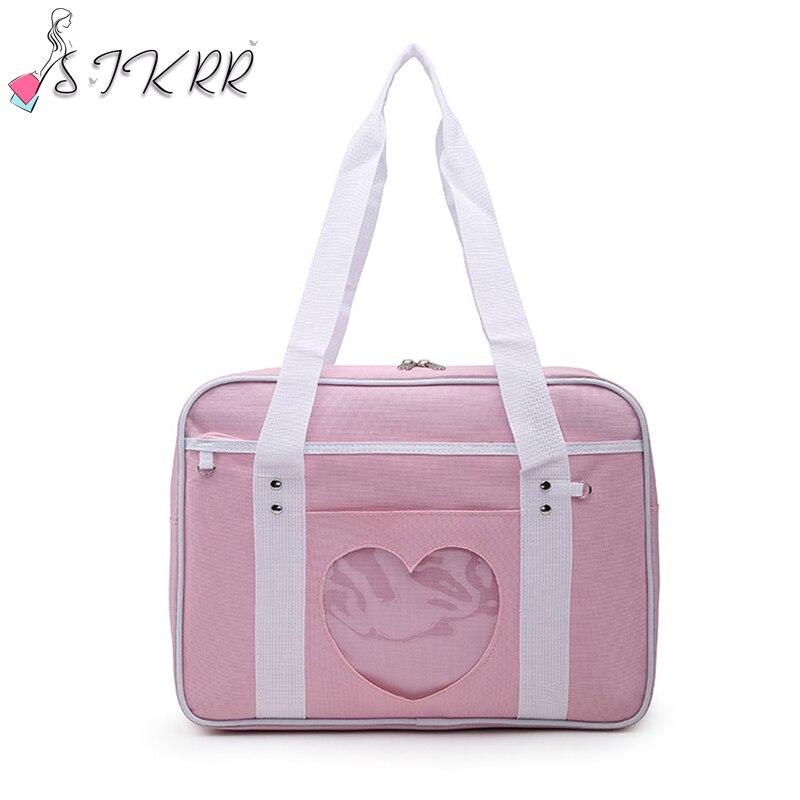 Handtaschen Für Frauen Reise Schulter Schule Taschen Mädchen Nette Große Kapazität lässig Gepäck Totes Dame Oxford Handtasche: Rosa