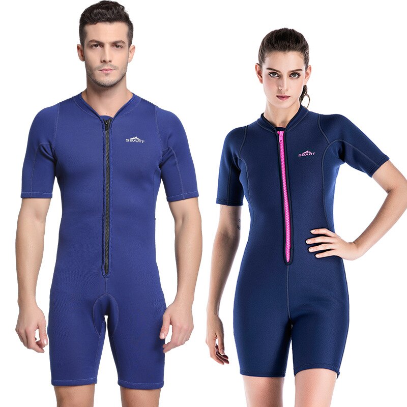 2Mm Neopreen Wetsuit Voor Mannen En Vrouwen Een Stuk Korte Mouw Zonnebrandcrème Thermische Wetsuit Voor Zwemmen Surfen snorkelen Wetsuit