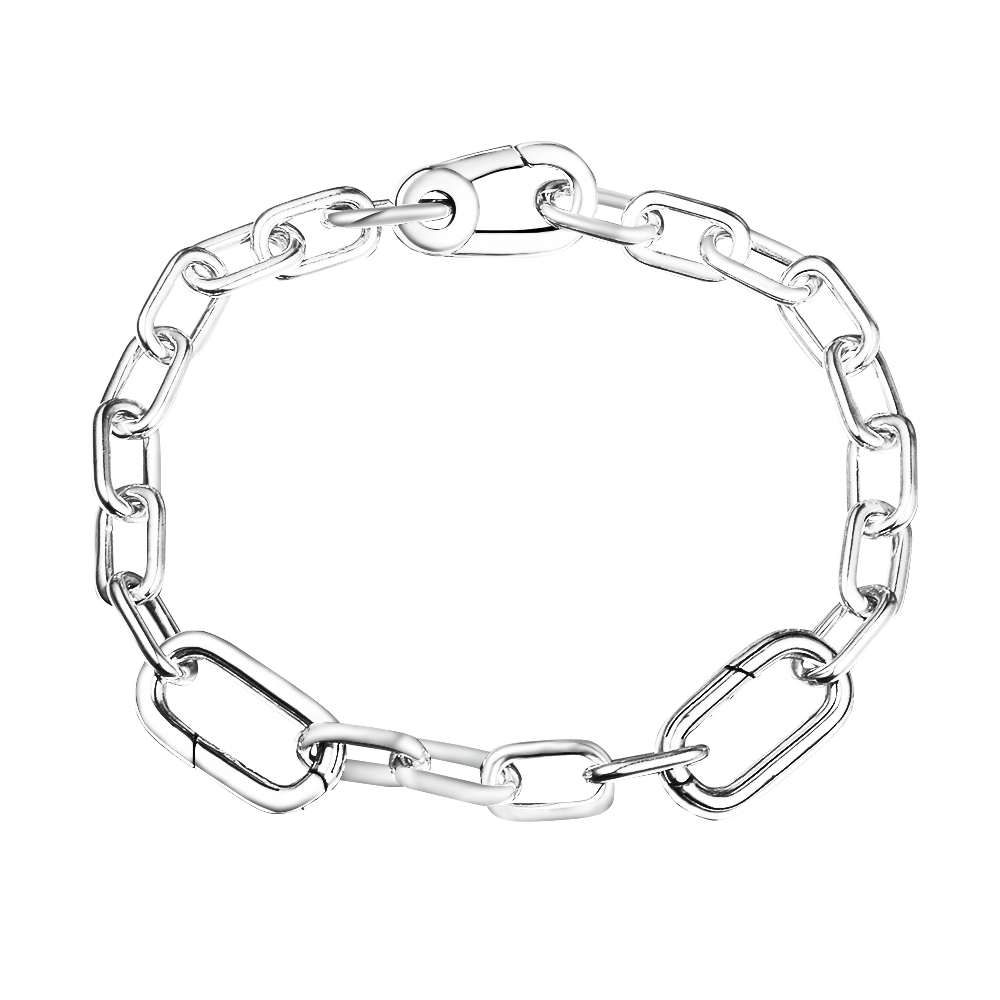 Signature ME Link Chain Bracelets 100% 925 Sterling Silver Jewelry