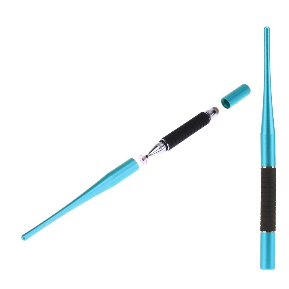 Universal 2 In 1 Capacitive Pen Touch Screen Drawing Pen Stylus Pens for Smartphone for iPhone for iPad Tablet PC: Blue