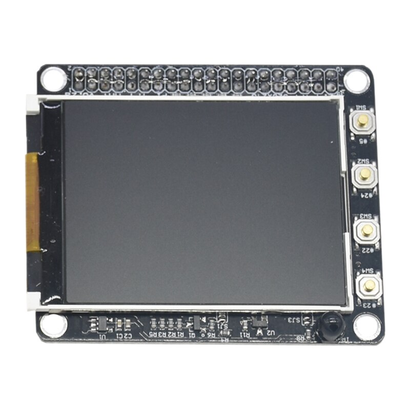 2.4 Inch 320X240 TFT LCD Screen Display Hat with Buttons IR Sensor for Raspberry Pi 4B/3B/2B+/A+