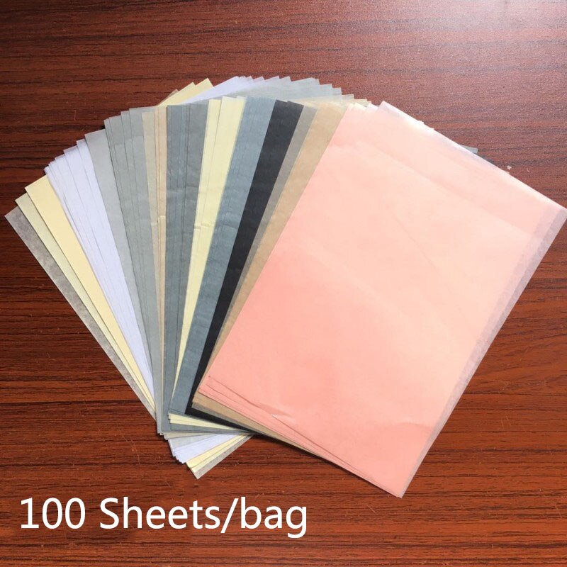 60-100sheets A5 Wrapping Paper Dot Print Tissue Paper Bookmark Wrapping Papers Floral Packaging DIY Jewelry Display