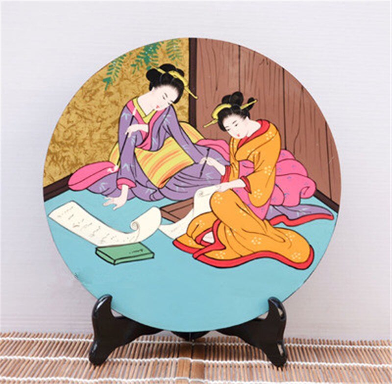 Decoração japonesa original de um único e tradicional, artesanato japonês, sala, verniz de pintura, utensílios para sushi, restaurante: 3