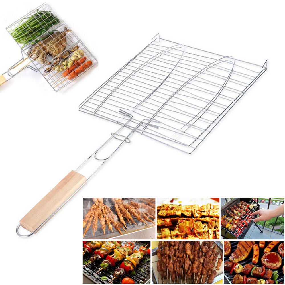 Barbecue Grillen Matten Vis Clip Draagbare Bbq Grillen Mand Rvs Barbecue Vis Clip Net Outdoor Camping Gereedschap L3