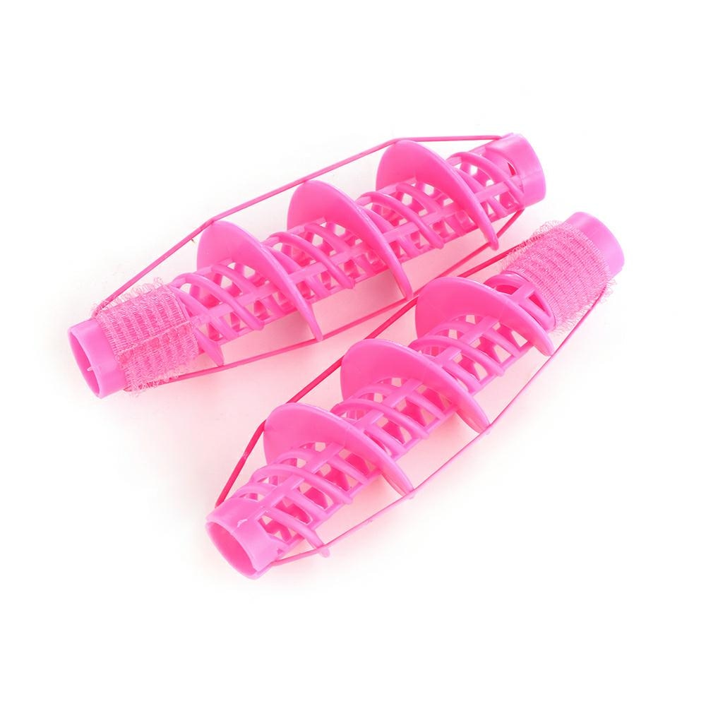 2 Stuks Niet Pijn Haar Salon Natuurlijke Grote Golf Krullen Rollers Spiral Curler Diy Styling Hair Kappers Krulspelden