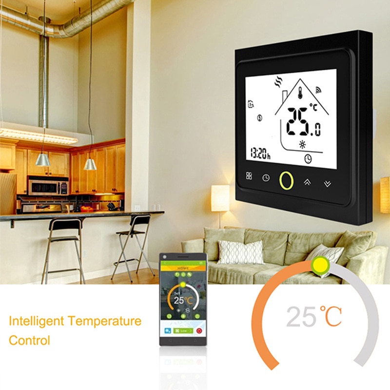WiFi Smart Temperature Controller Thermostat for Water/Underfloor Heating Electric Cauldrons for Alexa Google Home Smart Home