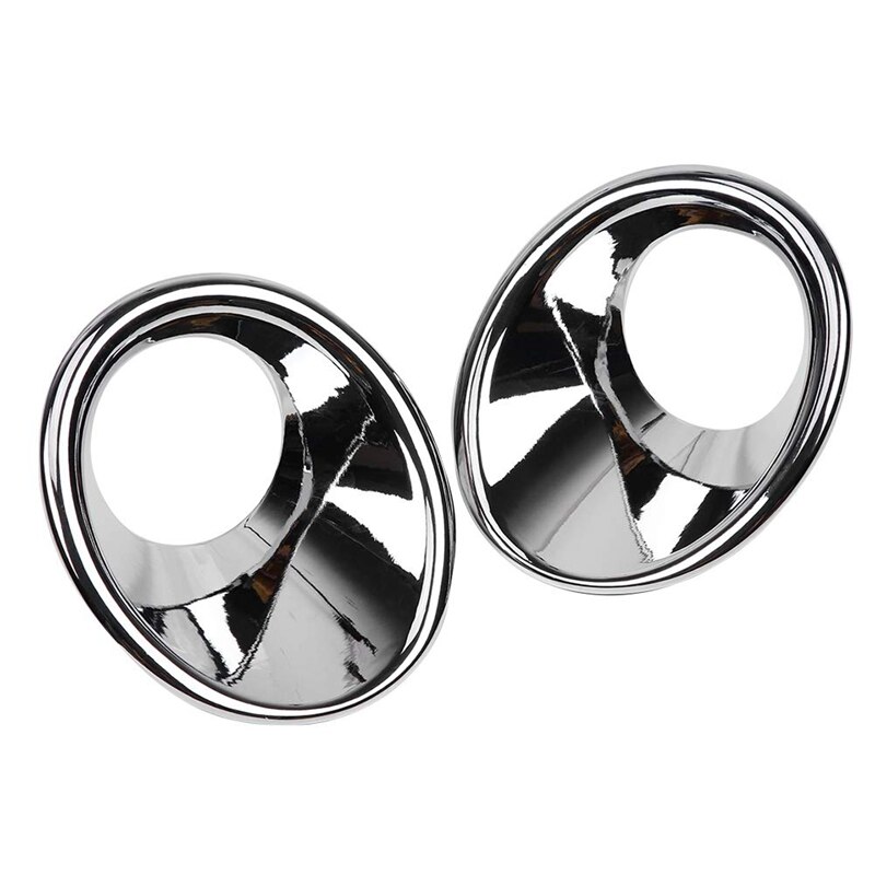 For suzuki vitara 2 stk sølv krom bil frontlykt tåkelykt deksel trim ramme støping bil styling