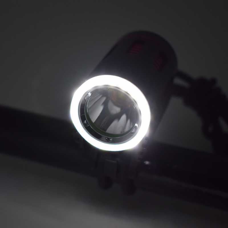 Waterproof 2000lm Bicycle Front Light XM-L2 LED Cycling Headlight 4 Modes Bike Headlamp 8.4V 18650 Battery Pack and Charger
